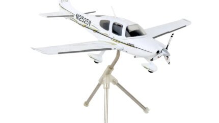 GeminiJets Cirrus SR22 N2525V 1/72 Diecast Model Airplane - White Composite Aircraft