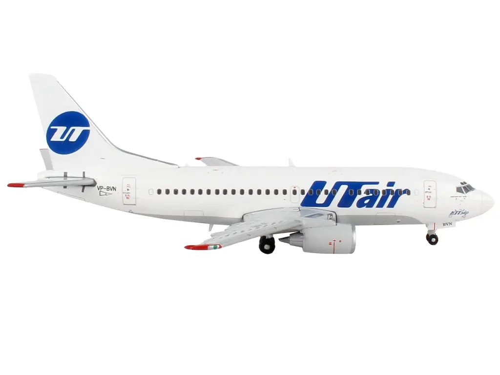 GeminiJets Boeing 737-500 UTair 1/400 Diecast Model Airplane – White