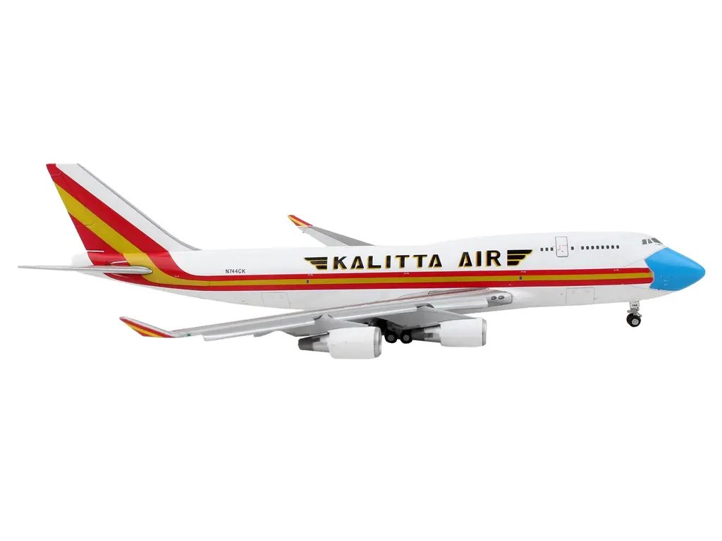 GeminiJets 1/400 Diecast Boeing 747-400F Kalitta Air ‘Mask’ Livery Model Airplane