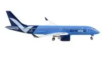 GeminiJets 1/400 Diecast Airbus A220-300 Breeze Airways Model - Blue & White