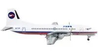 GeminiJets 1/400 Diecast NAMC YS-11A PBA Model Airplane - White with Red & Blue Stripes