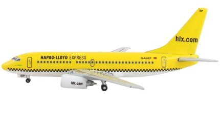 GeminiJets 1/400 Boeing 737-700 Hapag-Lloyd Yellow Diecast Model Airplane