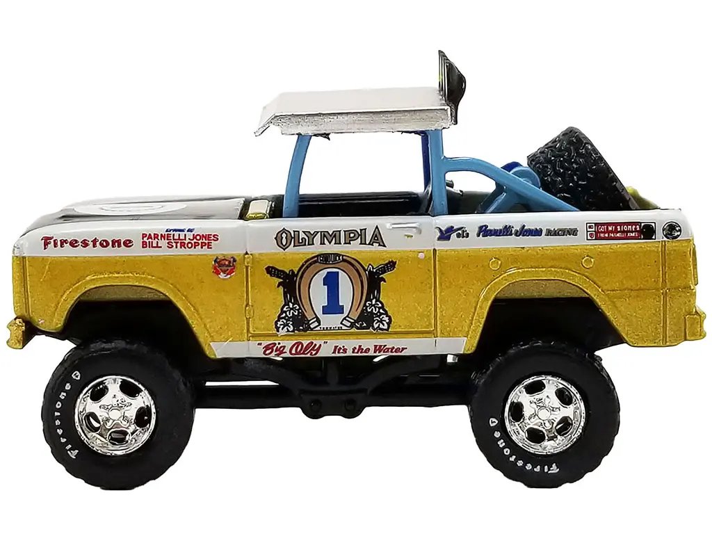 1970 Ford Baja Bronco #1 Parnelli Jones Big Oly Tribute 1/64 Diecast by Greenlight for ACME
