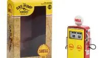 Vintage 1954 Tokheim 350 Twin Gas Pump Diecast Model - Shell Oil Yellow & Red by Greenlight 1/18
