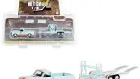 1968 Chevrolet C-10 Shortbed Pickup & Gulf Oil Tandem Trailer - Light Blue & Orange