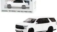 2022 Chevrolet Tahoe PPV White Diecast Model - Hot Pursuit Series 1/64 by Greenlight