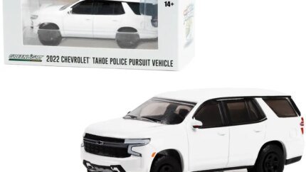 2022 Chevrolet Tahoe PPV White Diecast Model - Hot Pursuit Series 1/64 by Greenlight