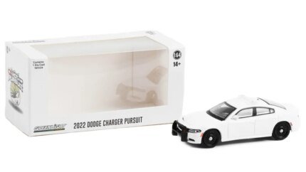 2022 Dodge Charger Pursuit 1/64 Diecast Model - White Hot Pursuit by Greenlight