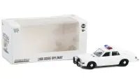 1980-1989 Dodge Diplomat Police Unmarked White with Light Bar "Hot Pursuit" "Hobby Exclusive" Series 1/64 Diecast Model Car by Greenlight