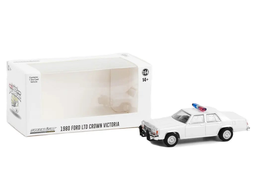 1980-1991 Ford LTD Crown Victoria Police Diecast Model – Hot Pursuit 1/64 by Greenlight