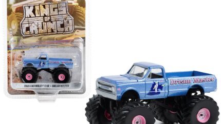 1969 Chevrolet C-10 Monster Truck Diecast - Blue Metallic 'Dream Master' by Greenlight