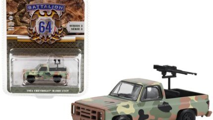 1984 Chevrolet M1009 CUCV Diecast Model with Machine Guns - Greenlight Battalion 64 Series 3