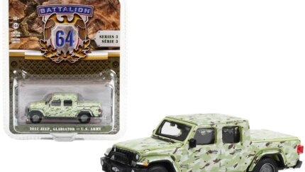 2022 Jeep Gladiator U.S. Army Camouflage Diecast Model - Battalion 64 Series 3 by Greenlight
