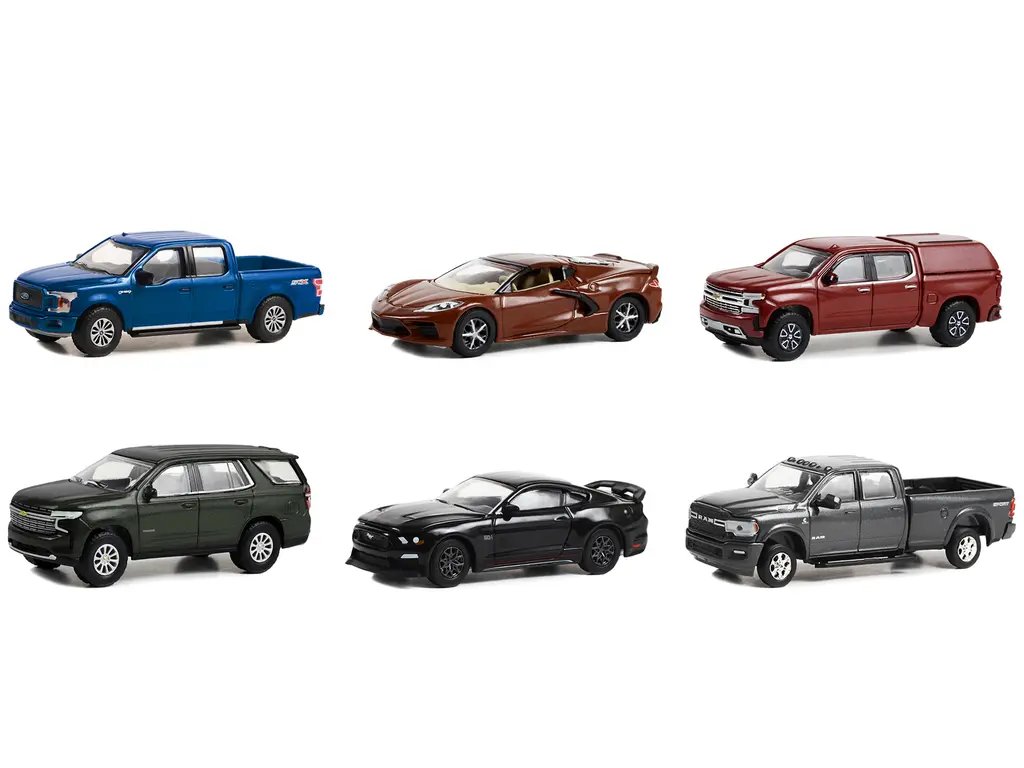 Greenlight Series 2: Showroom Floor 1/64 Diecast Model Cars Set of 6
