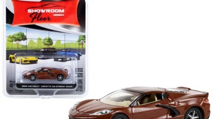 2022 Chevrolet Corvette C8 Stingray Coupe 1/64 Diecast Model - Caffeine Brown Metallic by Greenlight