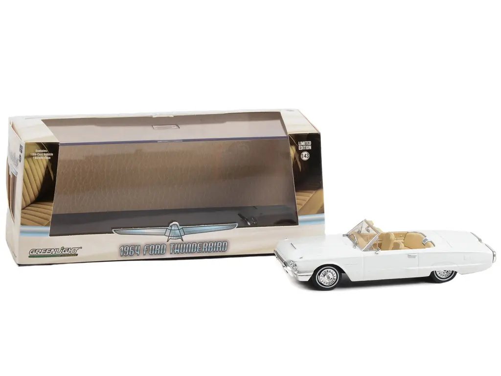 1964 Ford Thunderbird Convertible Diecast Model 1/43 – Wimbledon White by Greenlight