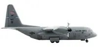 GeminiJets 1/400 Diecast Model: Lockheed C-130H Hercules '166th Airlift Wing' USAF