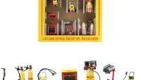"Shell Oil" Shop Tools Set of 7 pieces 1/43 Diecast Models by GMP
