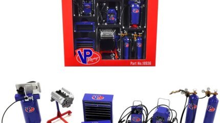 VP Racing Fuels 1/18 Diecast Replica Set: Premium 6-Piece Garage Shop Tools by GMP