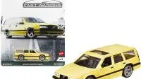Hot Wheels Volvo 850 Estate RHD Diecast Model Car with Sunroof - Fast Wagons Series in Light Yellow