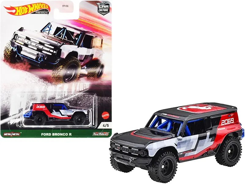 Diecast Model Cars wholesale toys dropshipper drop shipping Ford Bronco R Black Red with Graphics Hyper Haulers Series Hot Wheels GRJ85 drop shipping wholesale drop ship drop shipper dropship dropshipping toys dropshipper diecast drop shipper dropshi Ford Bronco R Black and Red with Graphics "Hyper Haulers" Series Diecast Model Car by Hot Wheels