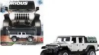 Silver Metallic Jeep Gladiator Pickup Truck with Black Top & Accessories – Fast and Rugged