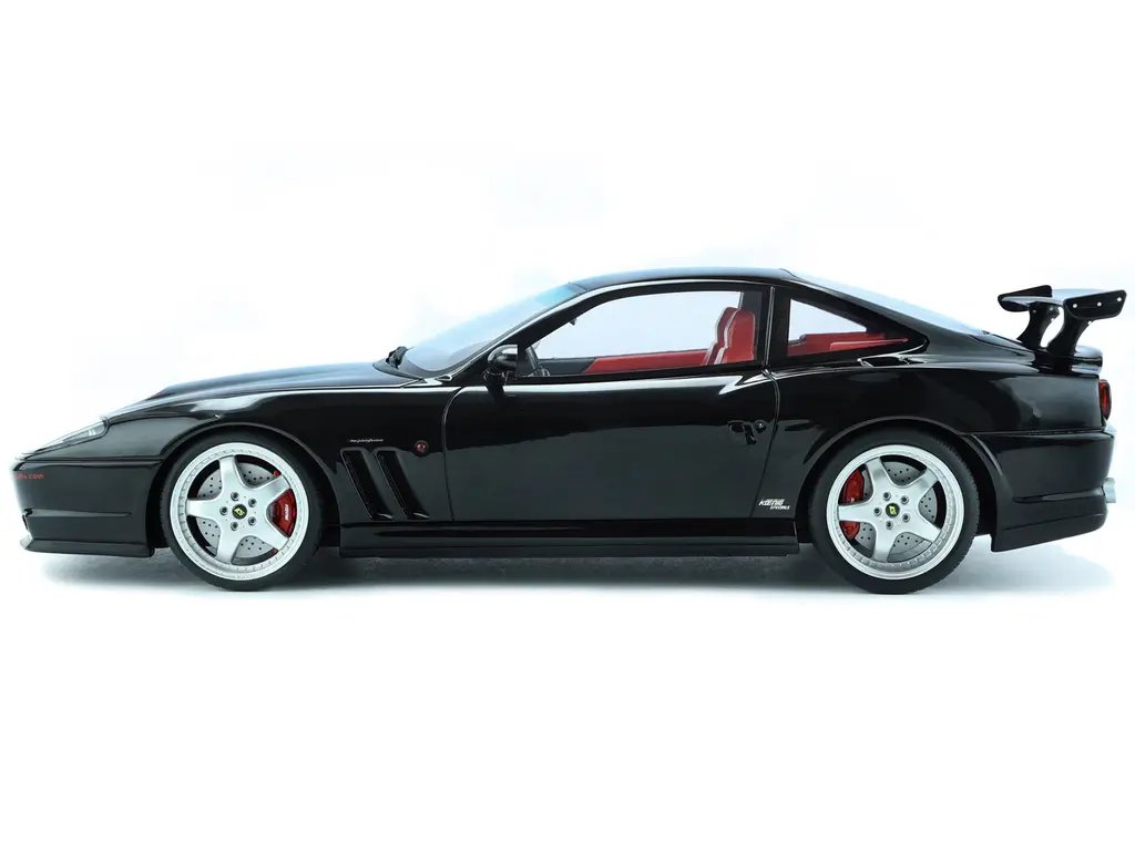 1997 Ferrari 550 Koenig Special Black/Red 1/18 Model Car by GT Spirit