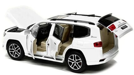 Buy Toyota Land Cruiser White 1/24 Diecast Model Car - Perfect Collectible Gift