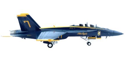 1/72 Scale McDonnell Douglas F/A-18F Super Hornet Blue Angels 75th Anniversary Model by Hobby Master