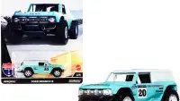 Hot Wheels Ford Bronco R #20 Turquoise Diecast - American Scene Car Culture Series