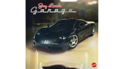 Exclusive McLaren F1 Black with Red Stripes Diecast by Hot Wheels - Jay Leno's Garage Edition