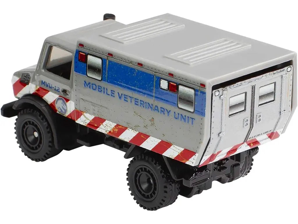 Hot Wheels Diecast: Mercedes-Benz Unimog U 1300 L Mobile Veterinary Unit from Jurassic World (2015)