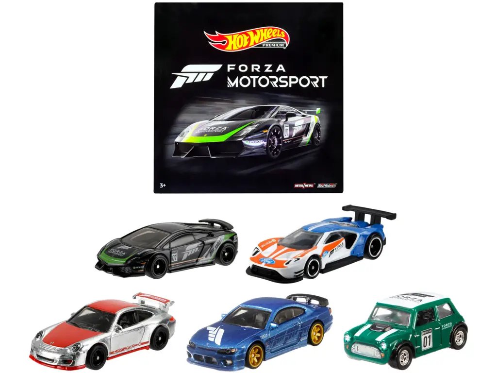 Forza Motorsport Hot Wheels 5-Piece Diecast Model Car Set