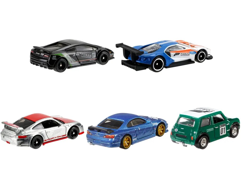 Forza Motorsport Hot Wheels 5-Piece Diecast Model Car Set 2 Forza Motorsport Hot Wheels 5-Piece Diecast Model Car Set - Image 2