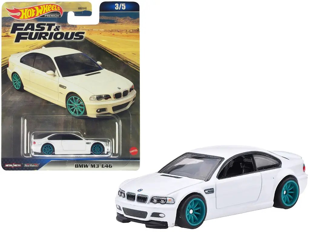 BMW M3 E46 White with Green Wheels from Furious 7 (2015) – Iconic Fast & Furious Car
