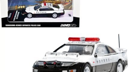 Authentic 1/64 Nissan Fairlady Z (Z32) RHD Japanese Police Diecast Model by Inno Models