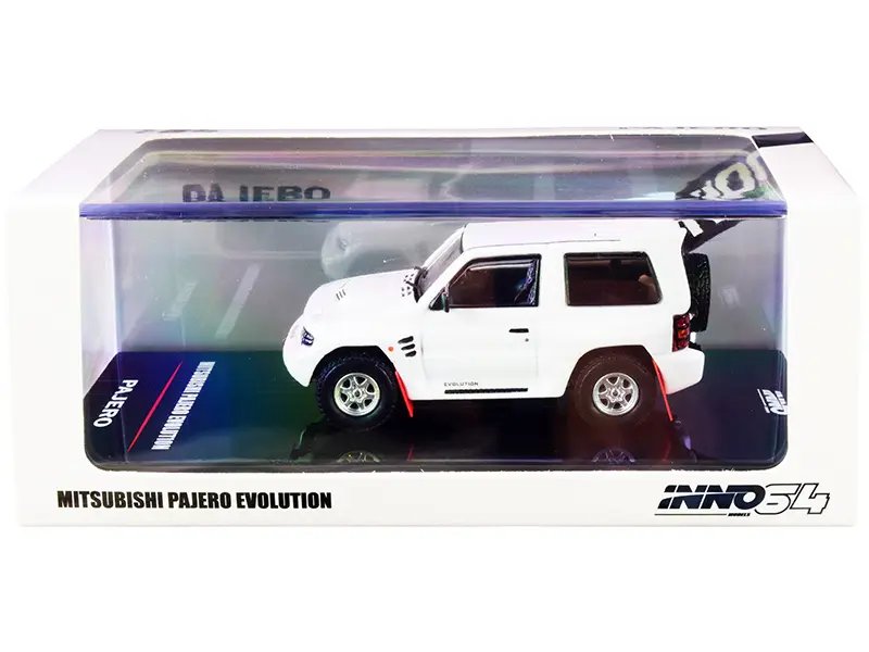 Diecast Model Cars wholesale toys dropshipper drop shipping Mitsubishi Pajero Evolution RHD Right Hand Drive White Extra Wheels 1/64 Inno Models IN64-EVOP-PH drop shipping wholesale drop ship drop shipper dropship dropshipping toys dropshipper di Buy Mitsubishi Pajero Evolution RHD White 1/64 Diecast Model with Extra Wheels by Inno Models