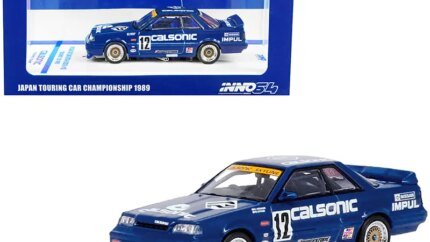 Nissan Skyline GTS-R R31 Calsonic JTC 1989 1/64 Diecast Model Car