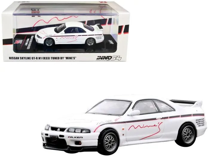 Exclusive 1/64 Nissan Skyline GT-R N1 R33 RHD White Diecast by Inno ...