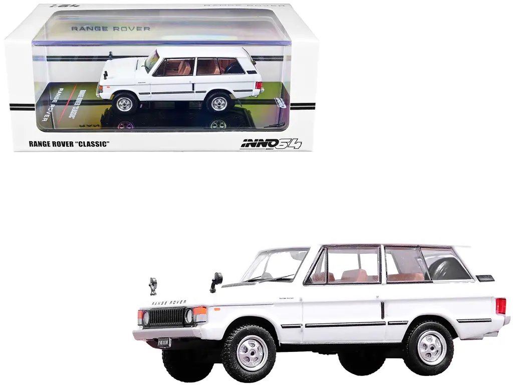 Buy Inno Models 1/64 Land Rover Range Rover Classic RHD White Diecast Car