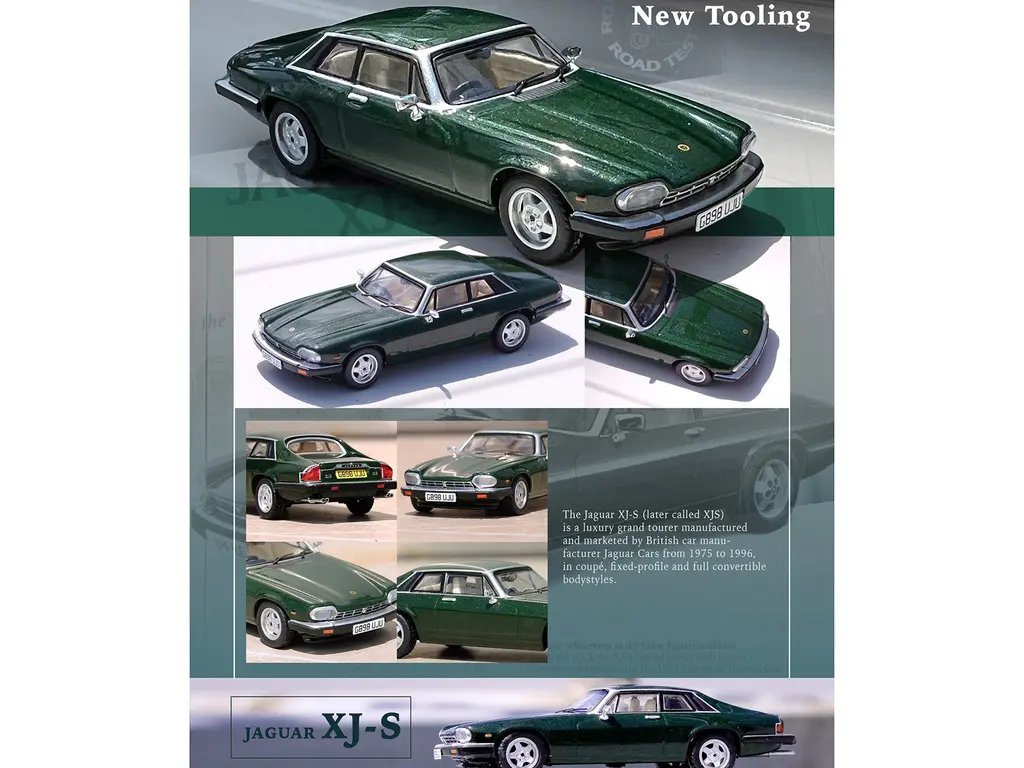 Jaguar XJ-S RHD British Racing Green 1/64 Diecast by Inno Models