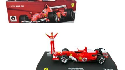 Ferrari #5 Michael Schumacher 2006 Monza GP Winner 1/18 Diecast Model by Hot Wheels