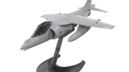 Airfix Quickbuild Harrier Jump Jet Model Kit: Easy Snap-Together Painted Airplane