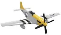 Airfix Quickbuild P-51D Mustang Snap Together Model Kit – Painted Plastic Airplane