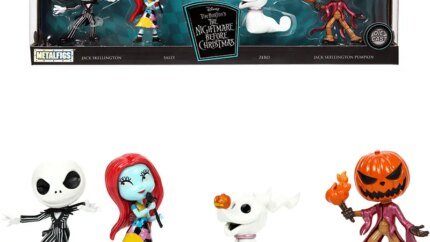 Set of 4 Diecast Figurines (2.5") Tim Burton's "The Nightmare Before Christmas" "Metalfigs" Series by Jada