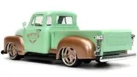 1953 Chevrolet 3100 Pickup Truck Diecast Model - Light Green & Gold Metallic by Jada