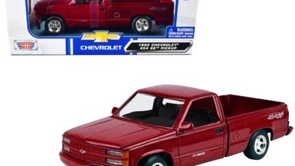 1992 Chevrolet 454 SS Pickup Truck Red Metallic 1/24 Diecast Model by Motormax
