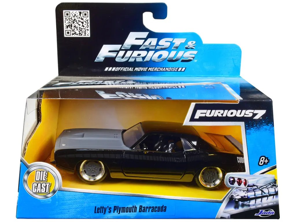 Diecast Model Cars wholesale toys dropshipper drop shipping Letty's Plymouth Barracuda "Fast & Furious 7" Movie 1/32 Jada 97206 drop shipping wholesale drop ship drop shipper dropship dropshipping toys dropshipper diecast drop shipper dropshippers. Experience Speed: Letty’s Plymouth Barracuda 'Fast' - Iconic Muscle Car