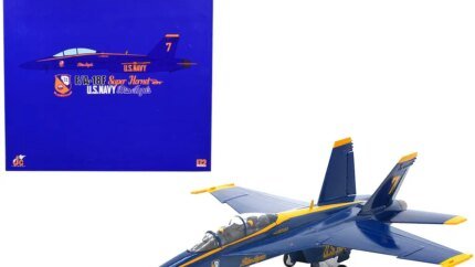 1/72 Diecast McDonnell Douglas F/A-18F Super Hornet Blue Angels #7 (2021) by JC Wings