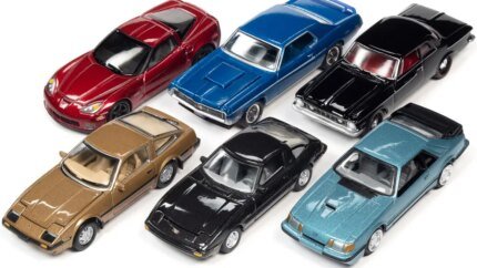 Classic Gold Collection 2022 Set A - 6 Johnny Lightning 1/64 Diecast Model Cars Release 2